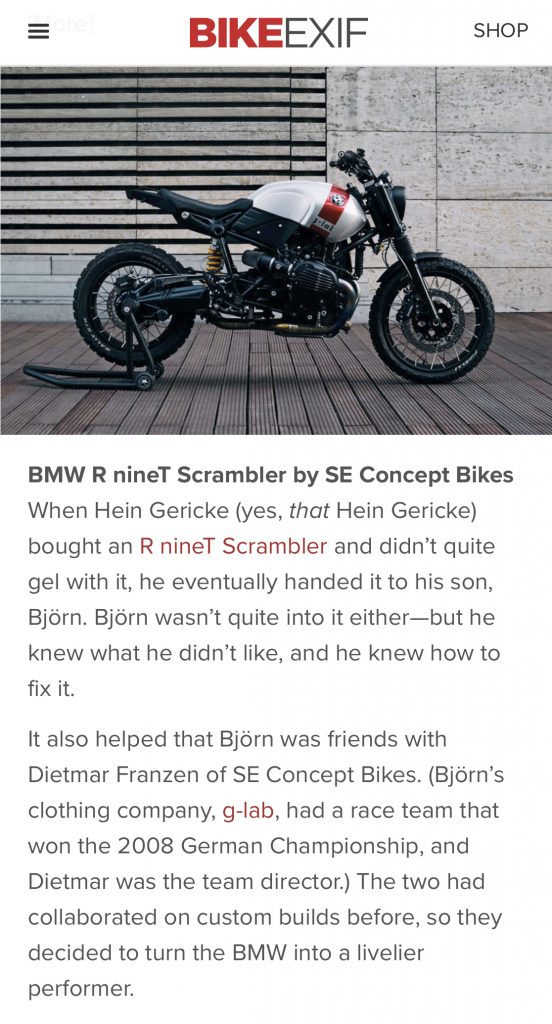BMW Scramblert Concept Bike